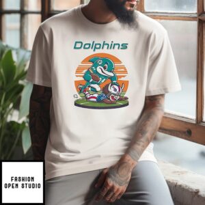 Miami Dolphins Stomp Buffalo Bills Mascot T-Shirt