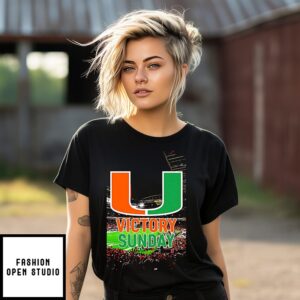 Miami Hurricanes Victory Sunday Poster T-Shirt