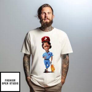 Michael Jack Schmidt Philadelphia Phillies caricature T-Shirt