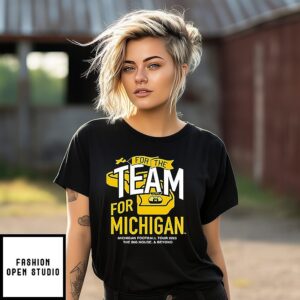 Michigan Wolverines For The Team For Michigan Tour 2025 2 Sided T-Shirt