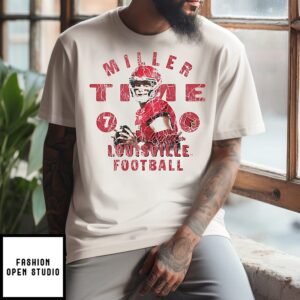 Miller Moss Louisville Cardinals Illustrated T-Shirt
