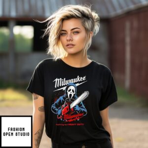 Milwaukee Tools Ghost Face With Chainsaw Halloween T-Shirt