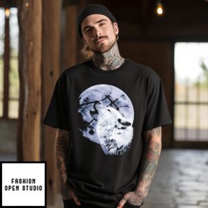 Minnesota Timberwolves Wolf Howling Art T-Shirt