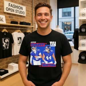 New York Giants Cam Skattebo And Jaxson Dart NFL 2025 Graphic T-Shirt