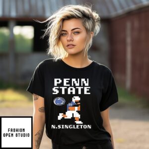 Nicholas Singleton Penn State Nittany Lions Football Retro Baller T-Shirt