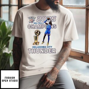 Oklahoma City Thunder 2025 NBA Finals Champions Shai Gilgeous-Alexander T-Shirt