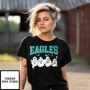 Philadelphia Eagles Ghost Hurts Brown Barkley And Carter T-Shirt