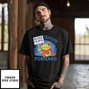 Portland Frog Protest Glosr Farth T-Shirt