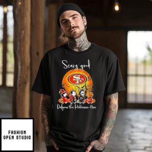 Scary Good Defense This Halloween 2025 San Francisco 49ers X Horror Characters T-Shirt