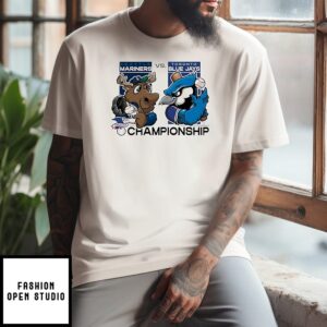 Seattle Mariners Vs Toronto Blue Jays 2025 Mlb League Championship Series Mascot T-Shirt