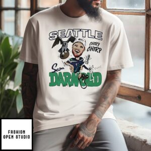 Seattle Seahawks Sam Darnold Chirp Chirp Caricature T-Shirt