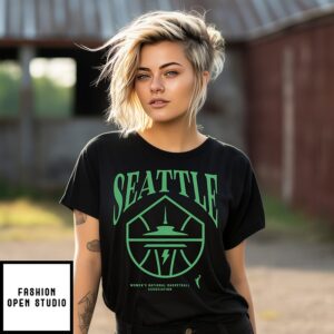Seattle Storm High Energy Wnba 2025 Logo T-Shirt