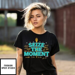 Seize The Moment Seattle Baseball Signatures T-Shirt