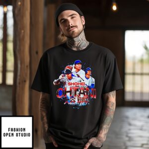 Shohei Ohtani Los Angeles Dodgers Signature Player Collage T-Shirt