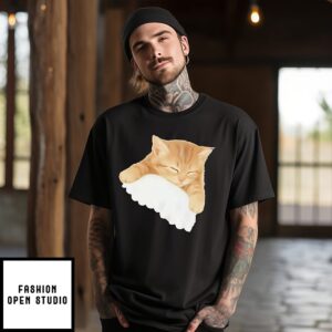 Sleeping Kitten Graphic T-Shirt