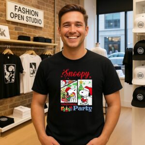 Snoopy And Woodstock Christmas Party T-Shirt