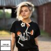 Soccer T-Shirt For Teens Boys Funny Halloween Skeleton T-Shirt