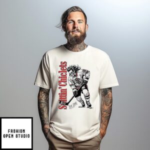 Spittin Chiclets Skullet Vertical Sc Hockey T-Shirt