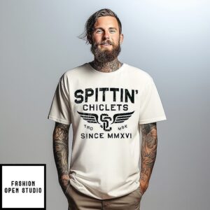 Spittin Chiclets Wings Sc Hockey Since Mmxvi T-Shirt