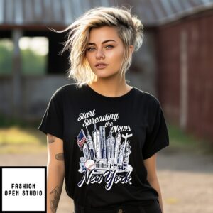 Start Spreading The News New York Yankees City Skyline T-Shirt