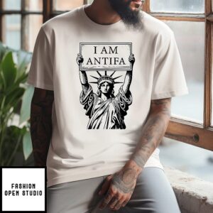 Statue Of Liberty I Am Antifa T-Shirt