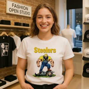 Steely Mcbeam Pittsburgh Steelers Vs Las Vegas Raiders Mascot T-Shirt