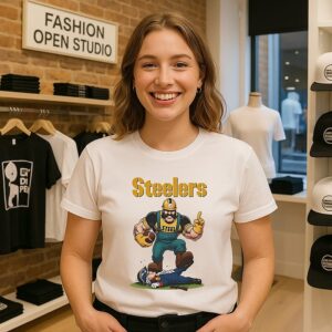 Steely Mcbeam Pittsburgh Steelers Vs New England Patriots Mascot T-Shirt