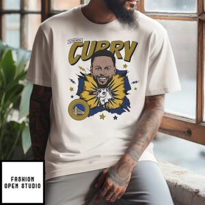 Steph Curry Golden State Warriors Caricature T-Shirt