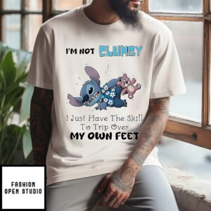 Stitch I’m Not Clumsy I Just Have The Skill To Trip Over My Own Feet T-Shirt