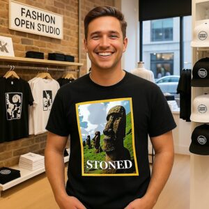Stoned Moai Easter Island T-Shirt