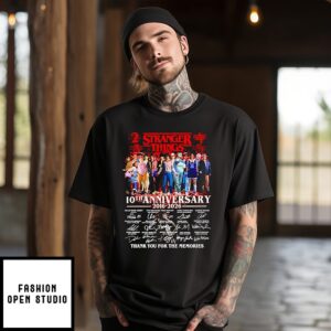 Stranger Things 10th Anniversary 2016-2026 Thank You For The Memories T-Shirt