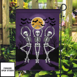 Subtle Fuck Trump Skeleton Halloween Garden Flag