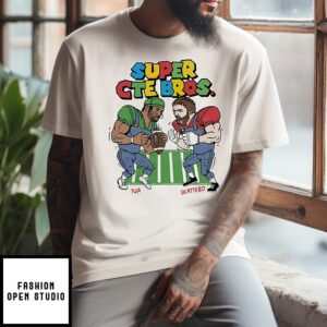 Super Cte Bros Tua Vs Skattebo Football Cartoon T-Shirt