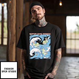 Surfing Sushi Dragons T-Shirt