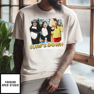 Surf’s Down Surfing Down Syndrome Meme T-Shirt