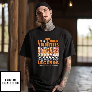 Tennessee Volunteers The Vols Volunteers Legends Thank You For The Memories T-Shirt