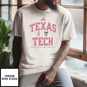 Texas Tech Red Raiders Sideline 2025 Breast Cancer Health Awareness T-Shirt