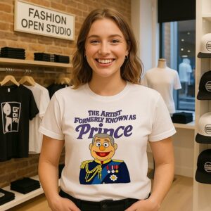 The Artist Formerly Known As Prince Andrew Caricature T-Shirt