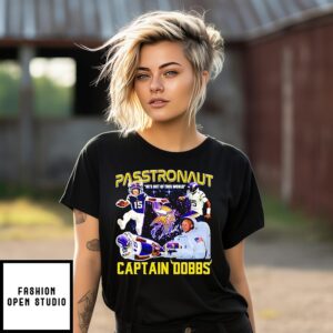 The Passtronaut Captain Josh Dobbs Vikings He’s Out Of This World Signature T-Shirt