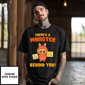 There’s A Monster Behind You Labubu T-Shirt