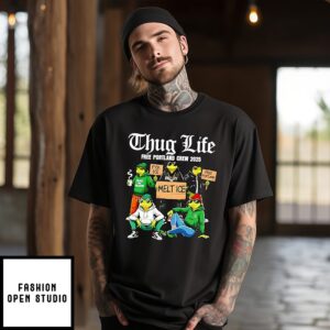Thug Life Free Portland Crew 2025 Melt Ice Fck Ice Free Portland Frogs T-Shirt