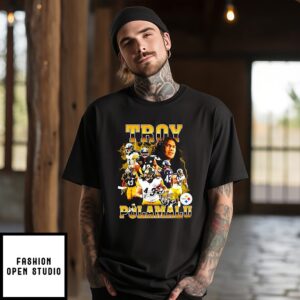 Troy Aumua Polamalu Pittsburgh Steelers Signature T-Shirt