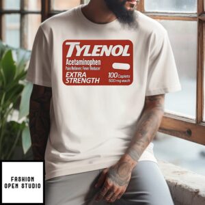 Tylenol Extra Strength Pain Reliever Fever Reducer Does Not Cause Autism T-Shirt