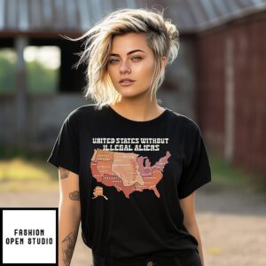 US Without Illegal Aliens Native Land Map T-Shirt