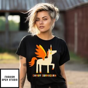 Unicorn Candy Cornicorn Halloween T-Shirt