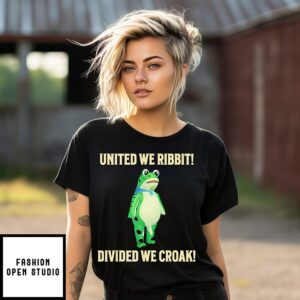 United We Ribbit Divided We Croak Frog Of Portland T-Shirt