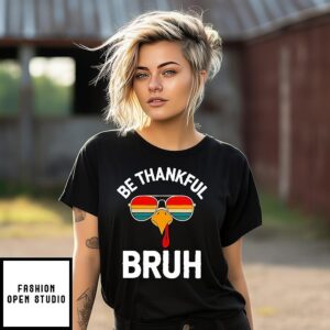 Velto Bruh Thanksgiving Thankful Turkey Boys T-Shirt