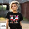 Wine Glasses Merry Christmas T-Shirt
