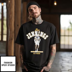 Zae Jennings West Virginia Mountaineers Portrait T-Shirt