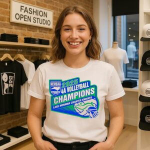 2025 Lake Norman Charter Knights Nchsaa 4a Volleyball Champions T-Shirt